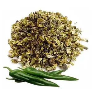 Green chilli flakes