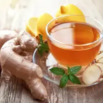 Ginger tea cut