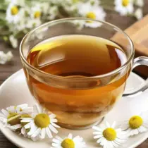 Chamomile tea cut